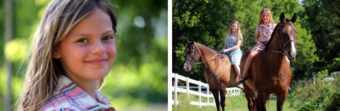 Niece and horse