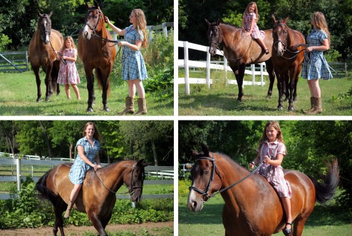 Two girls, two horses horse photo tips